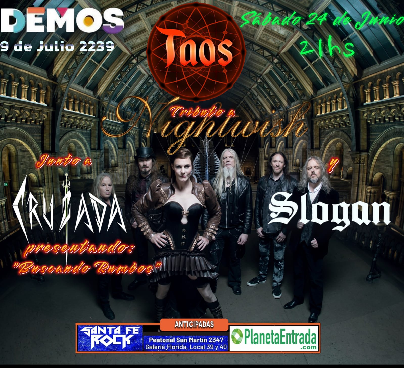 TAOS - Tributo a Nightwish | 24 JUNIO | SANTA FE
